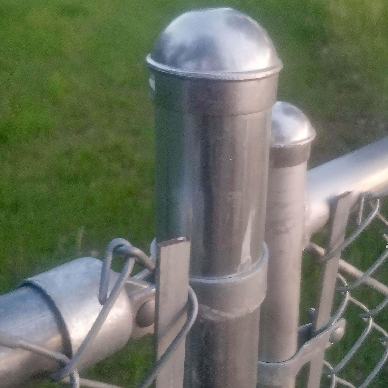 2-3/8' - CASE - Top Rail End for Chain Link Fence - Use for 2-3/8' Outside Diameter Top Rail Pipe - Galvanized Pressed Steel Chain Link Rail End - Qty 50