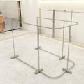 Clothing Garment Rack Heavy Duty 47.2 59 70.9in Freestanding Clothes Hanger Organizer, Space Saving Shop Hanging Clothes Rack for Laundry Boutiques Display(180 * 120 * 170cm/70.9 * 47.2 * 67in)