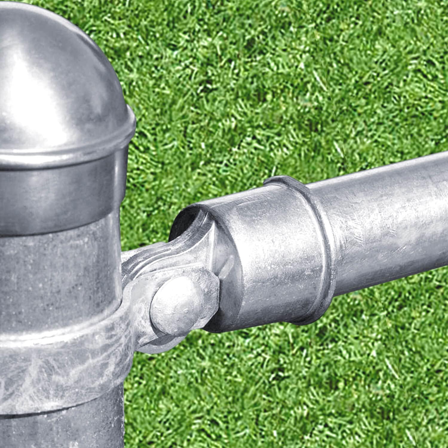 1-3/8' - CASE - Top Rail End for Chain Link Fence - Use for 1-3/8' Outside Diameter Top Rail Pipe - Aluminum Chain Link Rail End - Qty 500