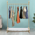 TFCFL 1.7M×1.2M Gold Decorative Wedding Dress Rack Stand Square Freestanding Garment Rack Bedroom Clothing Store Metal Modern Clothes Display Rack Iron Frame for Outdoor Indoor Decor
