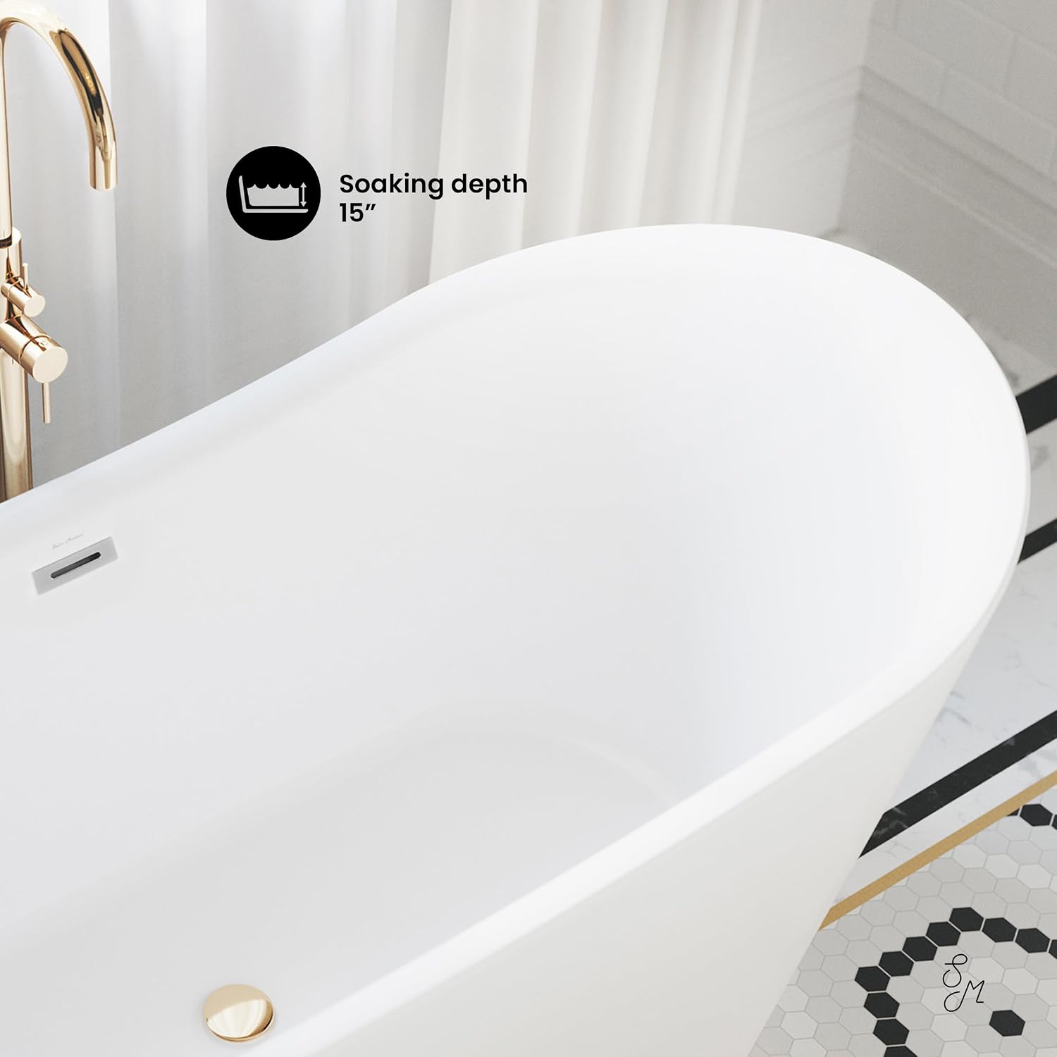 Swiss Madison SM-FB572 Ivy 67' Oval Bathtub