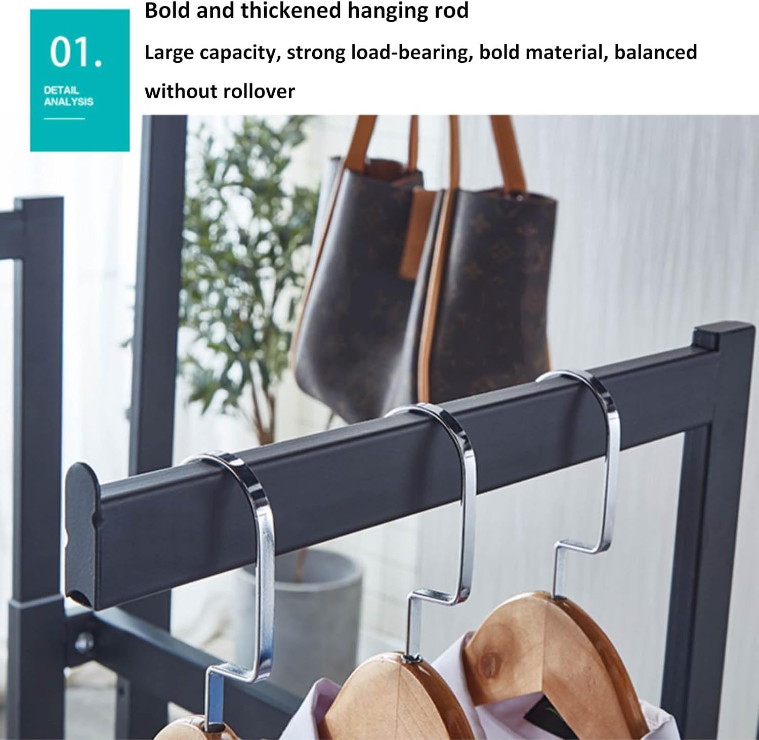 Floor-standing Heavy Duty Metal Garment Racks, Retail Boutique Store Clothes Display Rack Nakajima Rack ， Commercial Entryway Organizer Coat Rack，adjustable Height 6 Way Rack Clothes Hanging Rod