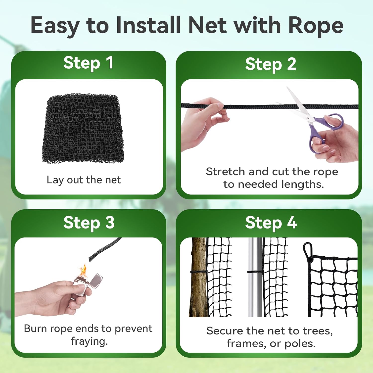 Golf Nets Practice，Sports Nets for Backyard Driving Real Golf Balls10ft to 60ft, Ball Stop Netting for Garage Swing Training, Indoor Outdoor Nylon Heavy Duty Soccer, Basketball, Pickleball Accessories