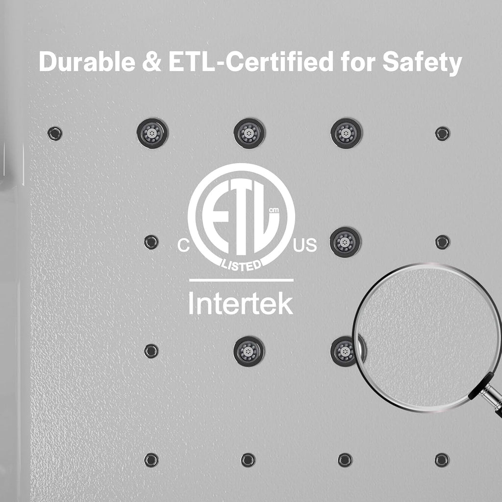 Empava PRO Series 71'x51' Jetted Bathtub, Alcove Spa Tub | 16 Hydro + 24 Air Jets, Chromotherapy & Waterfall | Thermostatic Control, Rectangular Acrylic Whirlpool Bathtub, White (ETL Certified)