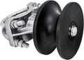 Jake Sales Covered Cantilevered Gate Rollers, Cantilevered Rollers, Rolling Cantilever, Slide Gate Roller Hardware, for Round 4' Post, 2-3/8' Chain Link Fence Gate Frame - Nylon Roller -