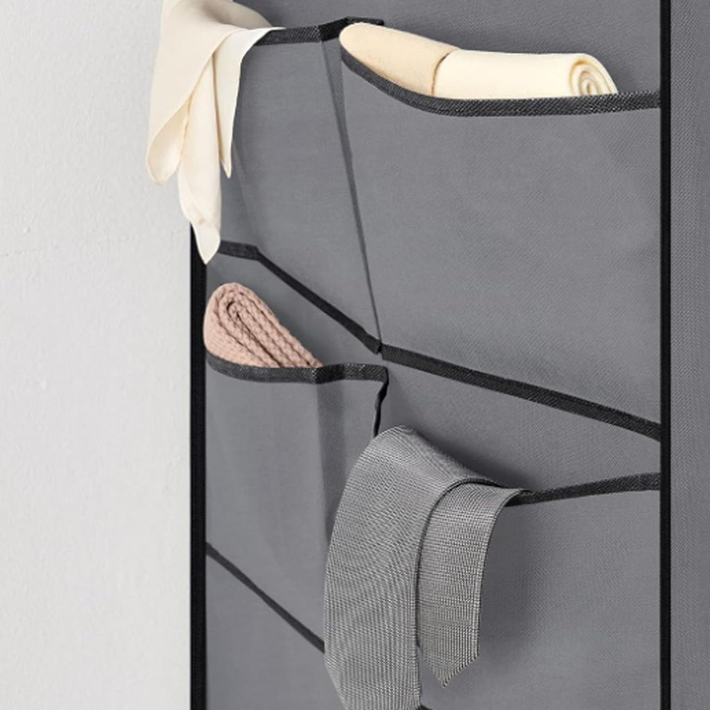 Portable Closet Storage for Hanging Clothes, Large Wardrobe Closet Organizer Clothes Rack wtih Cover, 4 Storage Shelves, FreeStanding for Bedroom Home