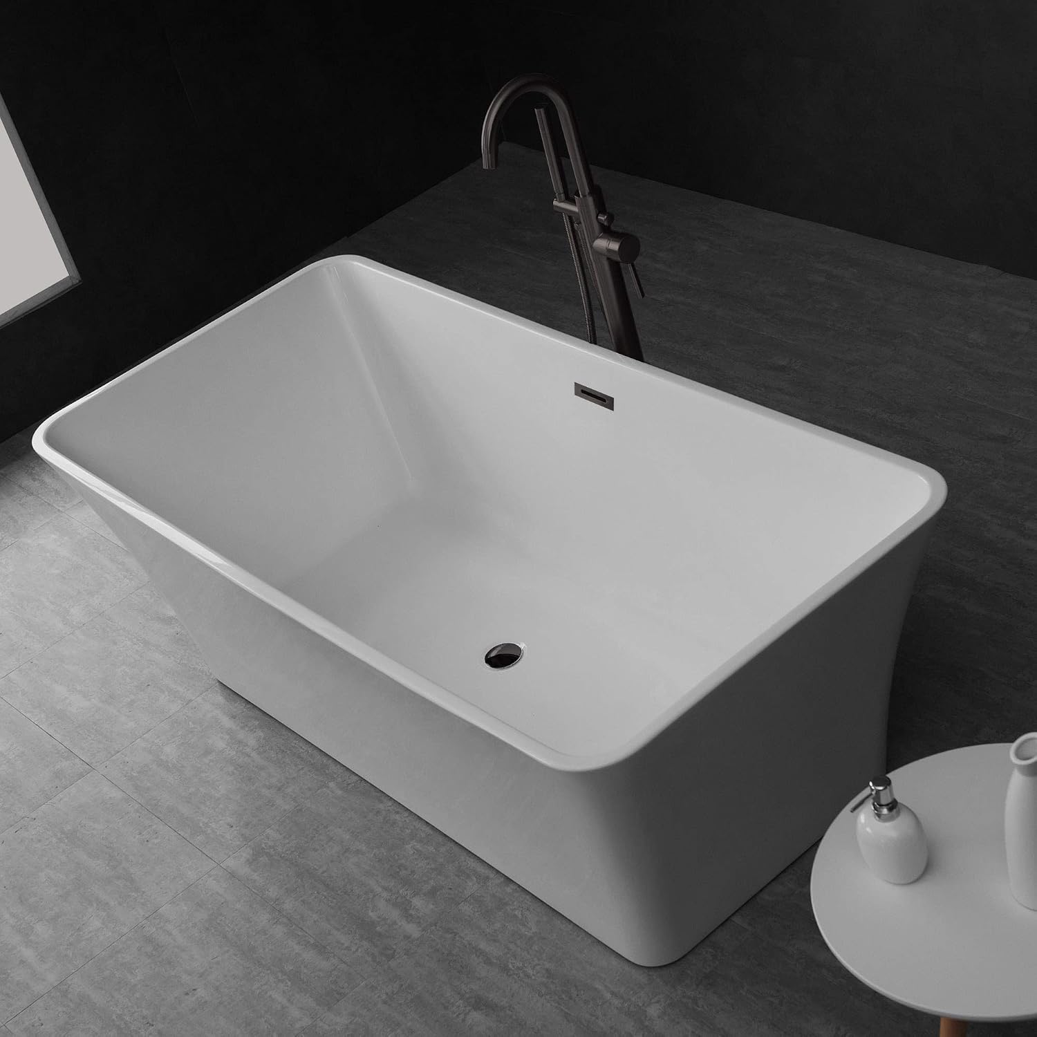 WOODBRIDGE B0004-MB-Drain &O Bathtub, White