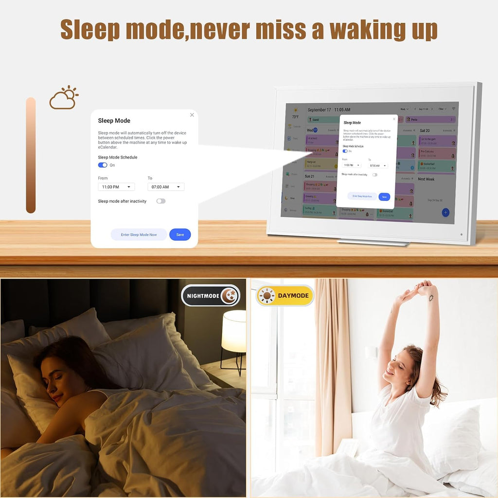 Digital Calendar:15.6-inchWall Planner Electronic Calendar & Chore Chart, Smart Touchscreen Interactive Display for Family Schedules– Wall and Desk Mountable, Great for Organizing Your 2026 Calendar