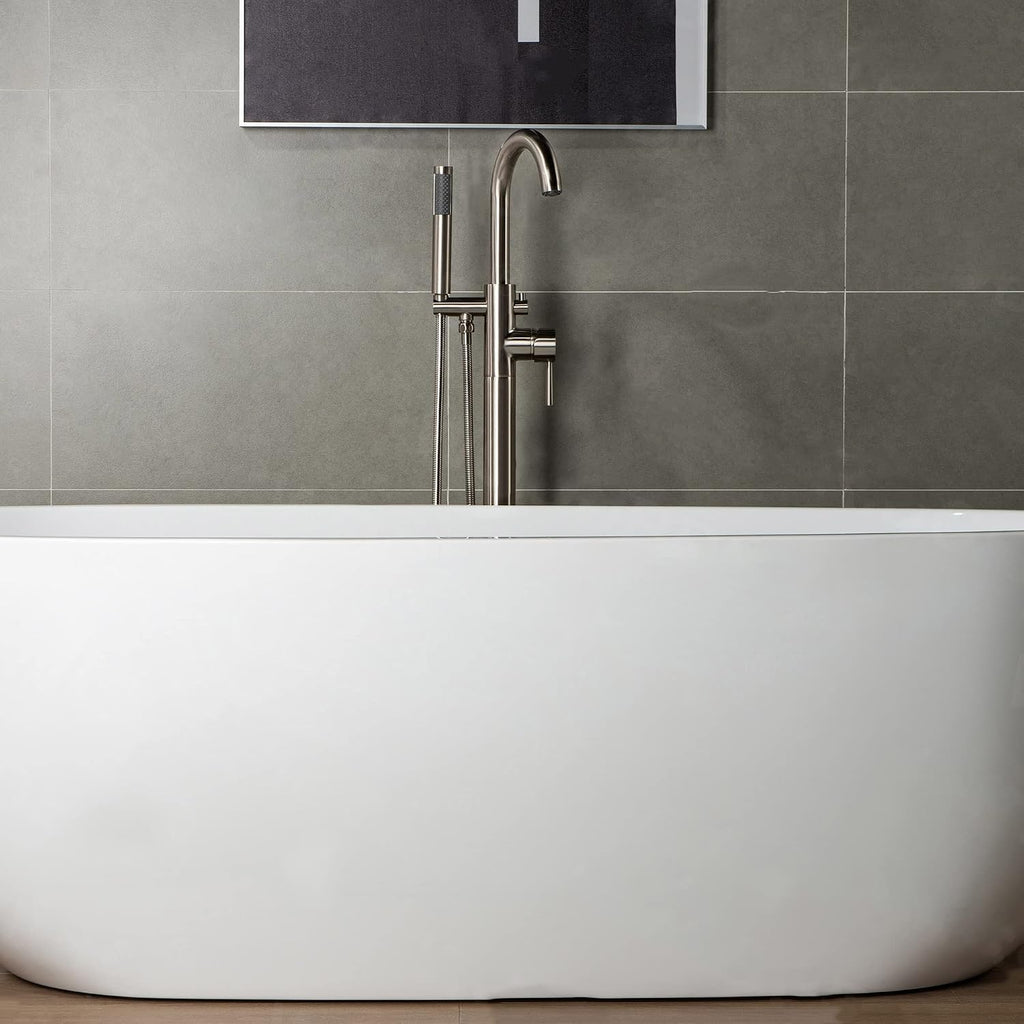 WOODBRIDGE F 0001 F0001BN Faucet, (L) 10 3/4' x (W) 6-1/4' x (H) 43-7/8, Brushed Nickel
