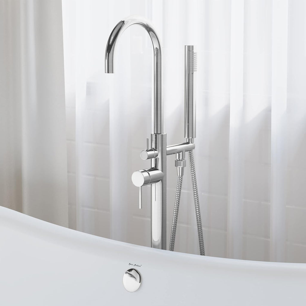 Swiss Madison Well Made Forever SM-FF11C Ivy Freestanding Bathtub Faucet in Chrome