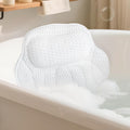 FerdY Nauru 59' Acrylic Freestanding Bathtub, Gracefully Shaped Freestanding Soaking Bathtub with Brushed Nickel Drain & Bath Pillow for Bathtub,Thick Tub Pillows, Ergonomic Support
