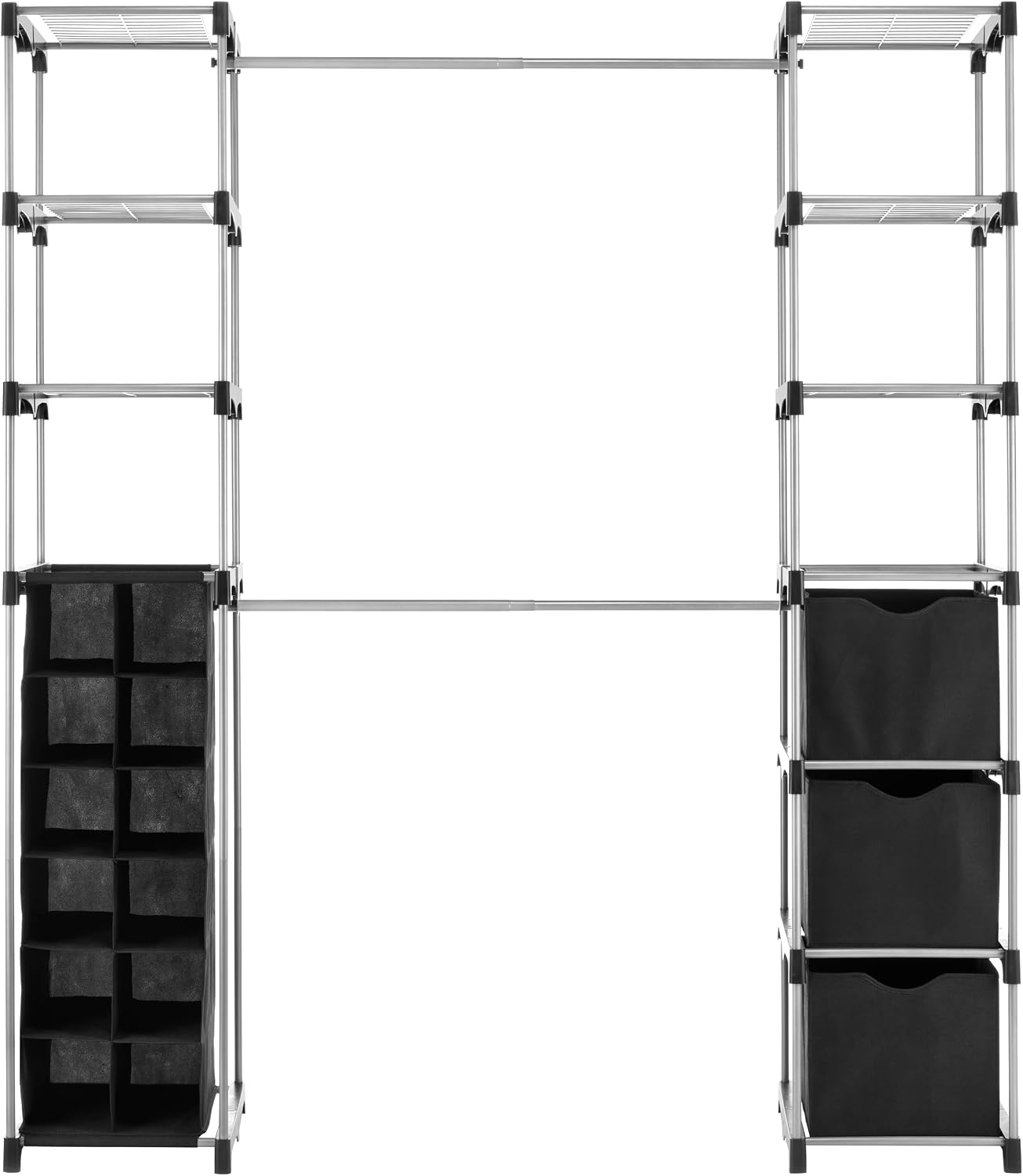 Whitmor Modern Industrial Freestanding Closet Organizer