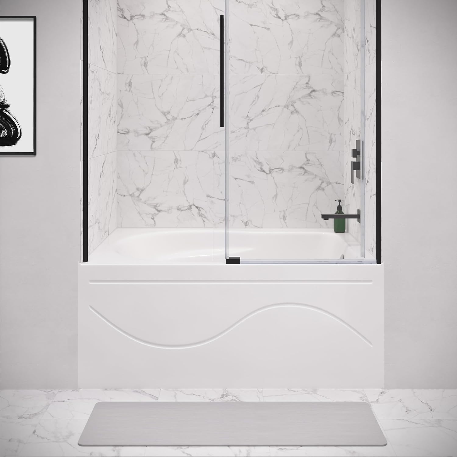 Ivy 48'' x 32' Bathtub with Apron Right Hand Drain in White