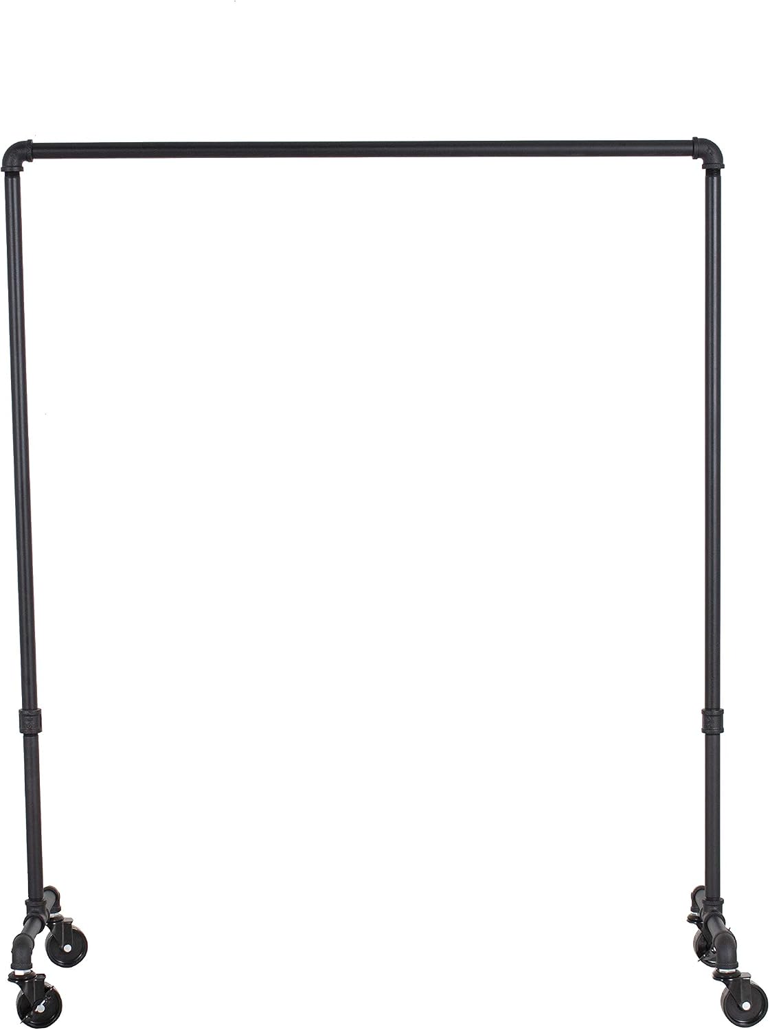 Industrial Heavy Duty Hanging Rod Garment Rolling Closet Organizer Rack (36 in., Wheels)