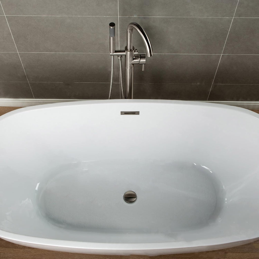 WOODBRIDGE F 0001 F0001BN Faucet, (L) 10 3/4' x (W) 6-1/4' x (H) 43-7/8, Brushed Nickel