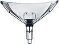 Metal Basketball Rebounder with High-Density Mesh - Heavy Duty 180° Rotating Return Chute, Impact-Resistant Foldable Net, Fits Indoor/Outdoor Hoops