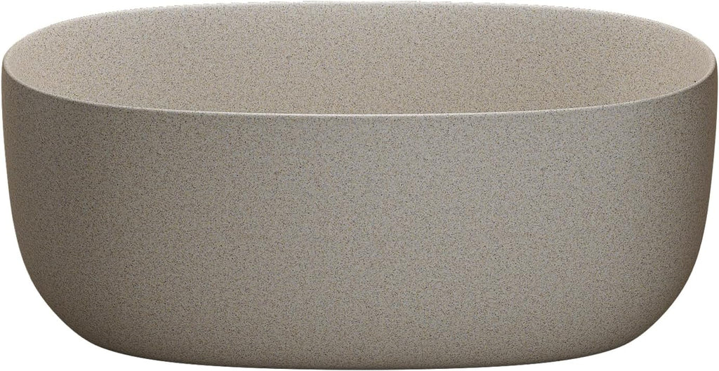 KEIKI 51'' Freestanding Bathtub, Resin Stone Soaking Bathtub, Solid Surface Modern Tubs with Overflow and Pop-up Drain