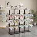 Metals Underwear Display Rack Stand,Underwear Display Stands,Clothing Store Garment Rack Lingerie Display Stand,Commercial Shelves,Freestanding Clothing Store Storage Shelf(Black,130cm/51in)