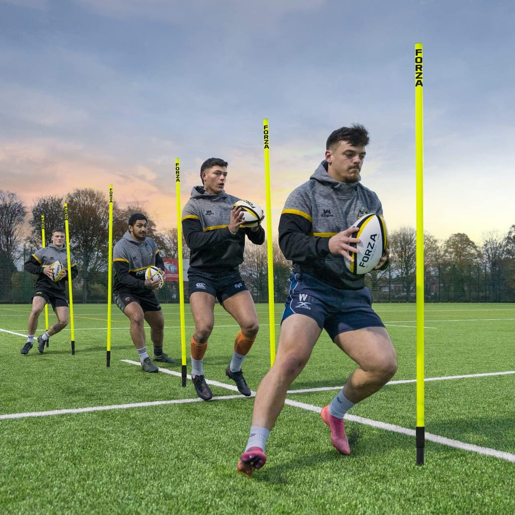 NWS Forza Spring Loaded Agility Poles | Improve Endurance, Speed & Footwork - Available in Packs of 8 or 16