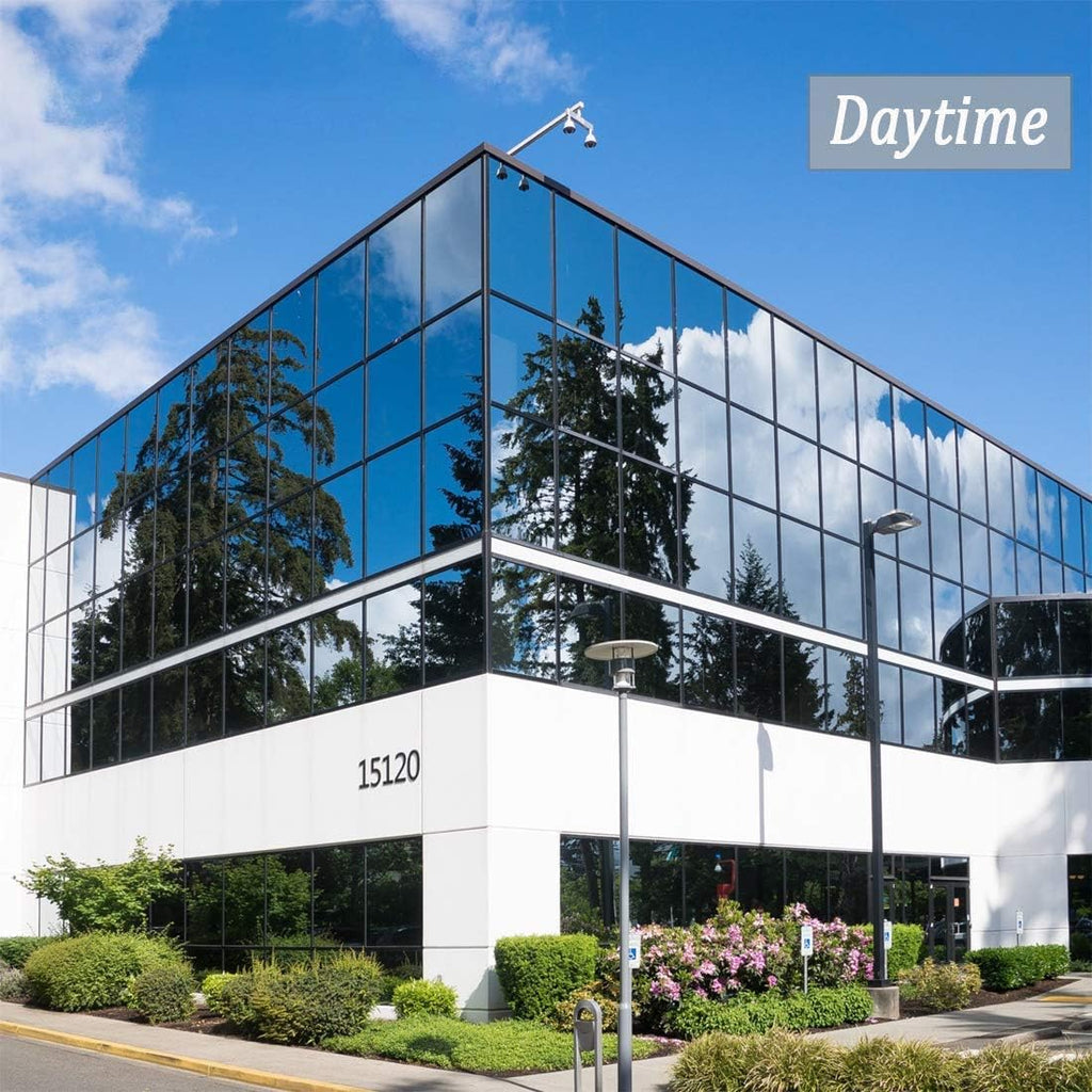 Reflective Window Film One Way Mirror Daytime Privacy Adhesive Glass Film Heat Control Anti UV for Home and Office, 60Inch x 66Feet, Silver