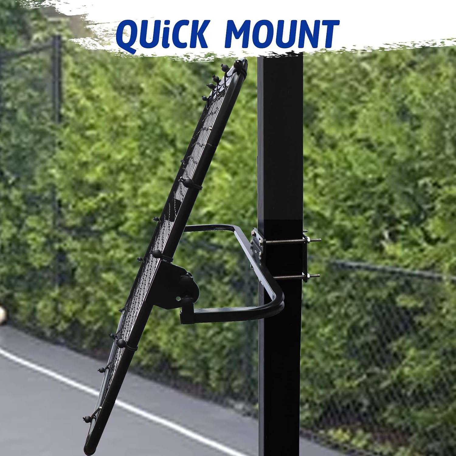 Basketball Rebounder Passback Net, Multi-Sport Training Rebound Net, Easy Set up on 2''~6'' Pole, Easy Adjustable, for Passing and Shooting Practice