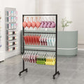 Underwear Display Rack Garment Stand with Wheels Clothes Racks Clothing Store Retail Racks Commercial Freestanding Hanger for Bikini,Swimwear, Lingerie,Shorts,