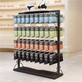 Metal Sock Display Stand, Large Capacity, Lingerie Garment Rack, Retail Sock Show shelves, Supermarkets Commercial Clothing Store Shelf, for Bras, Shorts, Hats(Black,100 * 40 * 135cm)