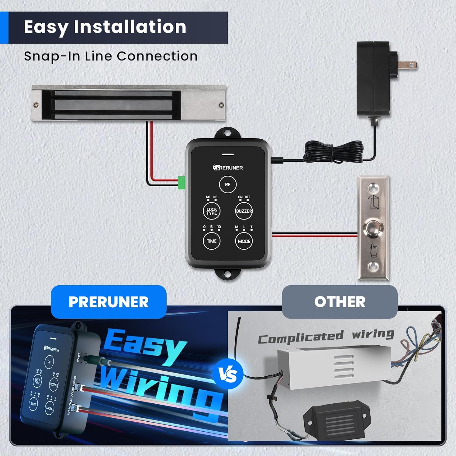 𝙐𝙥𝙜𝙧𝙖𝙙𝙚 600lbs Electromagnetic Door Lock with ZL Bracket.600lbs Electric Magnetic Lock Access Control Outswinging. Electromagnetic Door Lock Kit System with ZL Bracket and 2 Remote Control