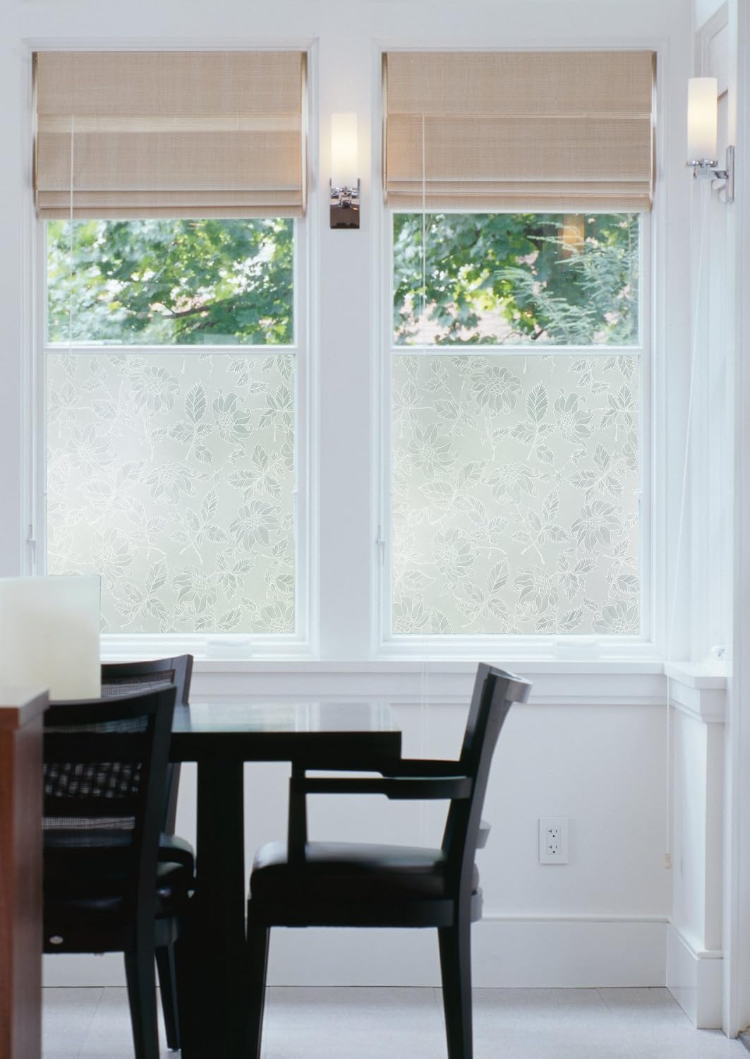d-c-fix 346-0464 Self-Adhesive Privacy Glass Window Film, Perennial/Damast, 17' x 78' Roll (Pack of 7)