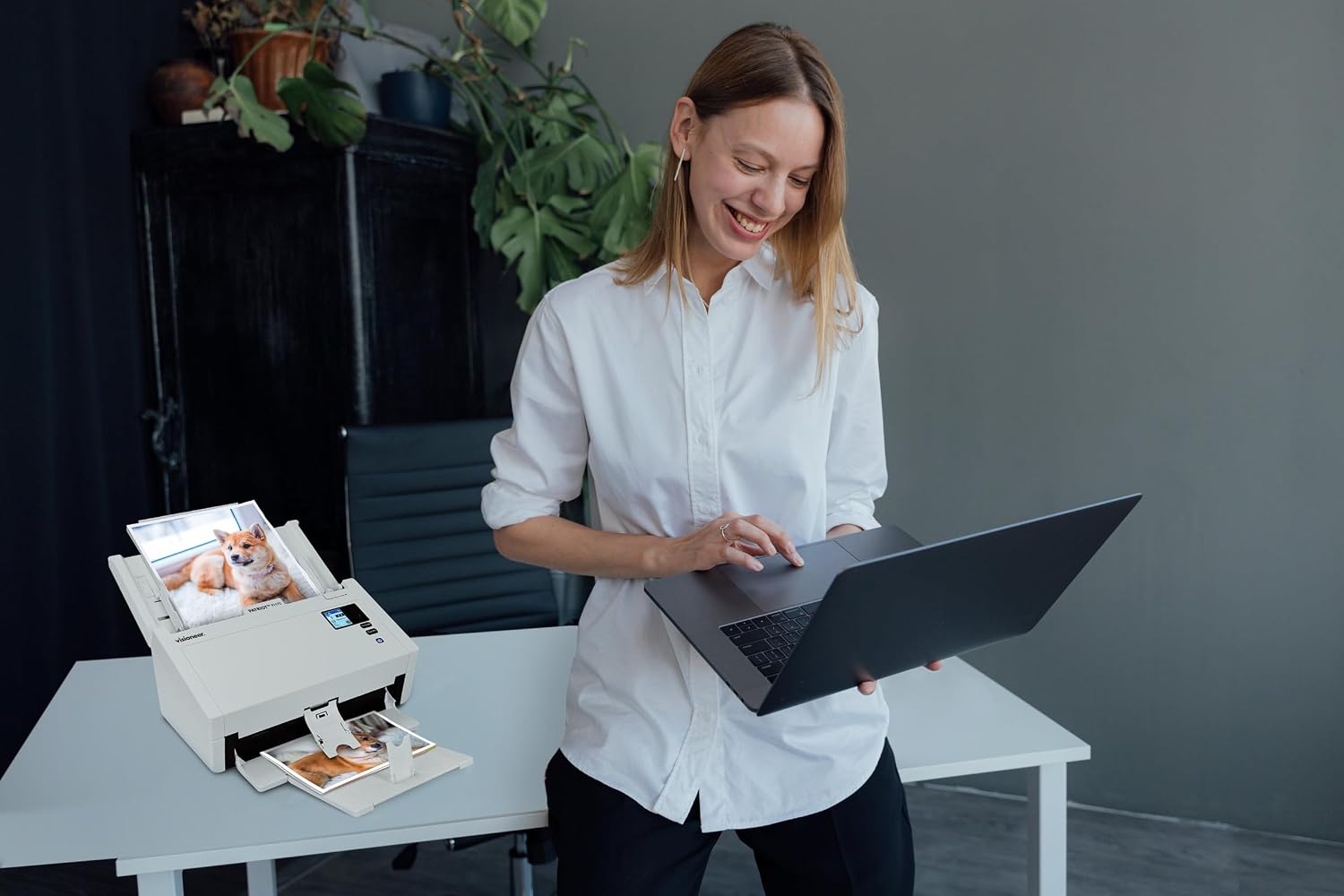 Visioneer High-Speed Color Photo and Document Scanner PH70, 600 dpi, USB, Scans 110 Photos Per Minute, 50-Photo Automatic Document Feeder (ADF), for Laptop or Desktop