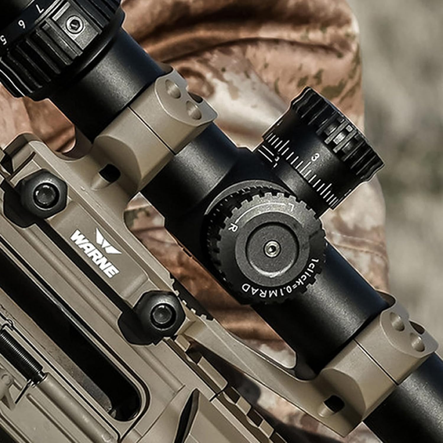 WARNE XSKEL30TW Gen 2, Extended Skeletonized 30mm MSR Mount, 6061 T6 Aluminum, Steel Threaded Inserts, Black | Two-Inch Forward Cantilever, Steel Threaded Inserts, MSR Ideal Height, Fits 34mm Scope Tubes, Lightweight Construction