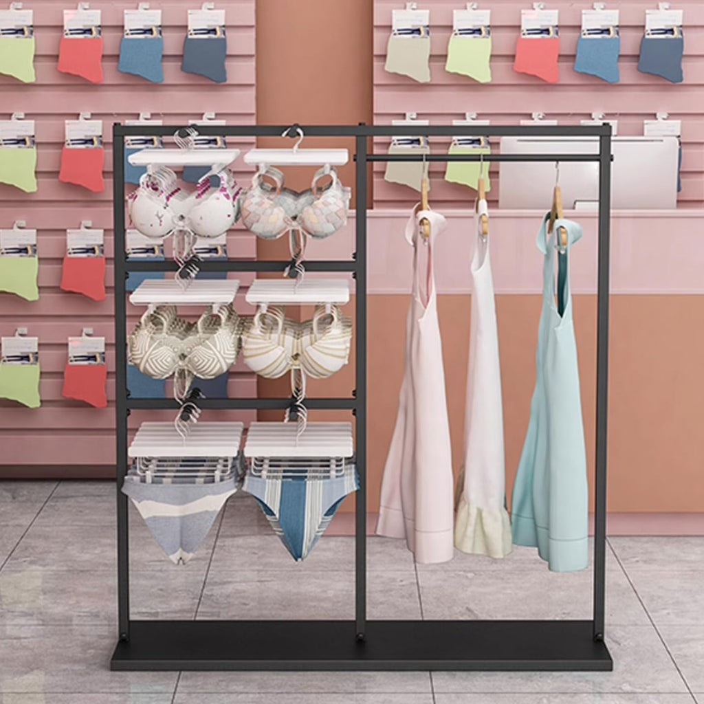Freestanding Clothing Store Scarf Storage Organizer Rack, Underwear Rack,Retail Store Panty Shorts Bra Hijab Silk Shawl Display Stand for Boutique Mall