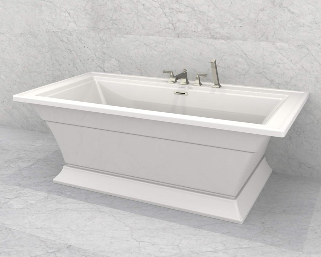 American Standard 2546004.020 Town Square S 68 in. Acrylic Freestanding Soaker Bathtub, White