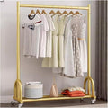 Freestanding Double Rod Clothing Hanger Stand With Storage Display Shelf For Hanging Clothe,Clothes Rail Garment Rack Heavy Duty Clothes Garment Rack