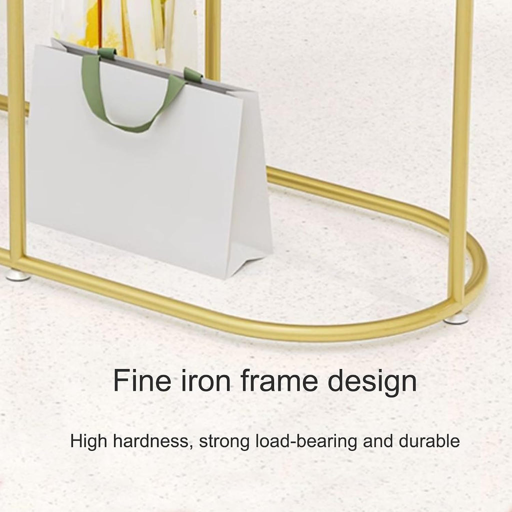 Black Modern Black Metal Hanging Rod Freestanding Garment Rack for Bedroom Hall Clothes Store and Boutique Creative Display in Boutique Clothing Stores,Silver L120cm H150cm