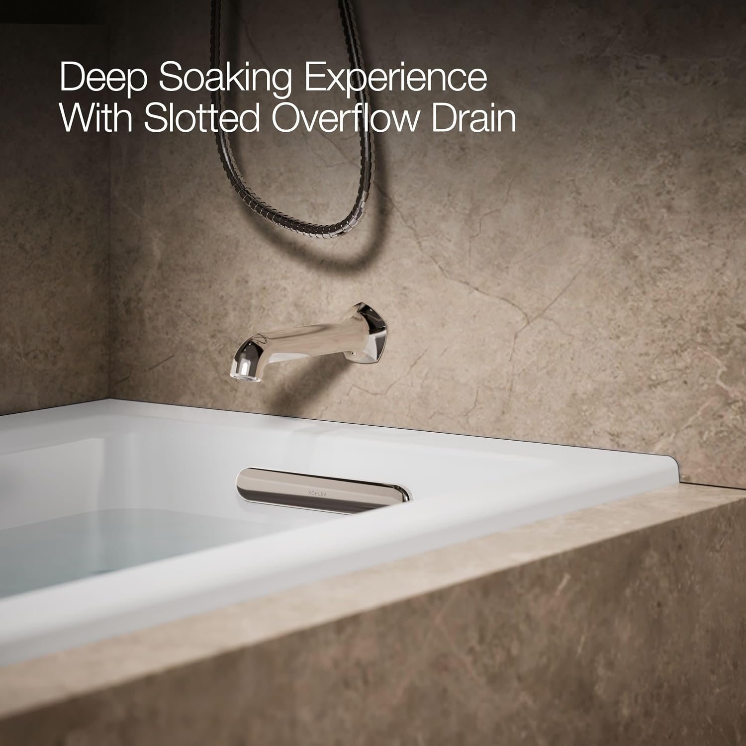 Kohler K-1947-XHGHR-0 Archer Bathtub, White