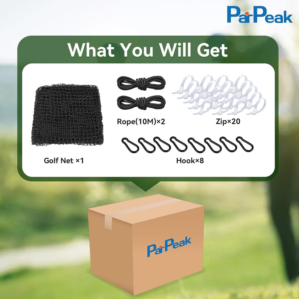 Golf Nets Practice，Sports Nets for Backyard Driving Real Golf Balls10ft to 60ft, Ball Stop Netting for Garage Swing Training, Indoor Outdoor Nylon Heavy Duty Soccer, Basketball, Pickleball Accessories