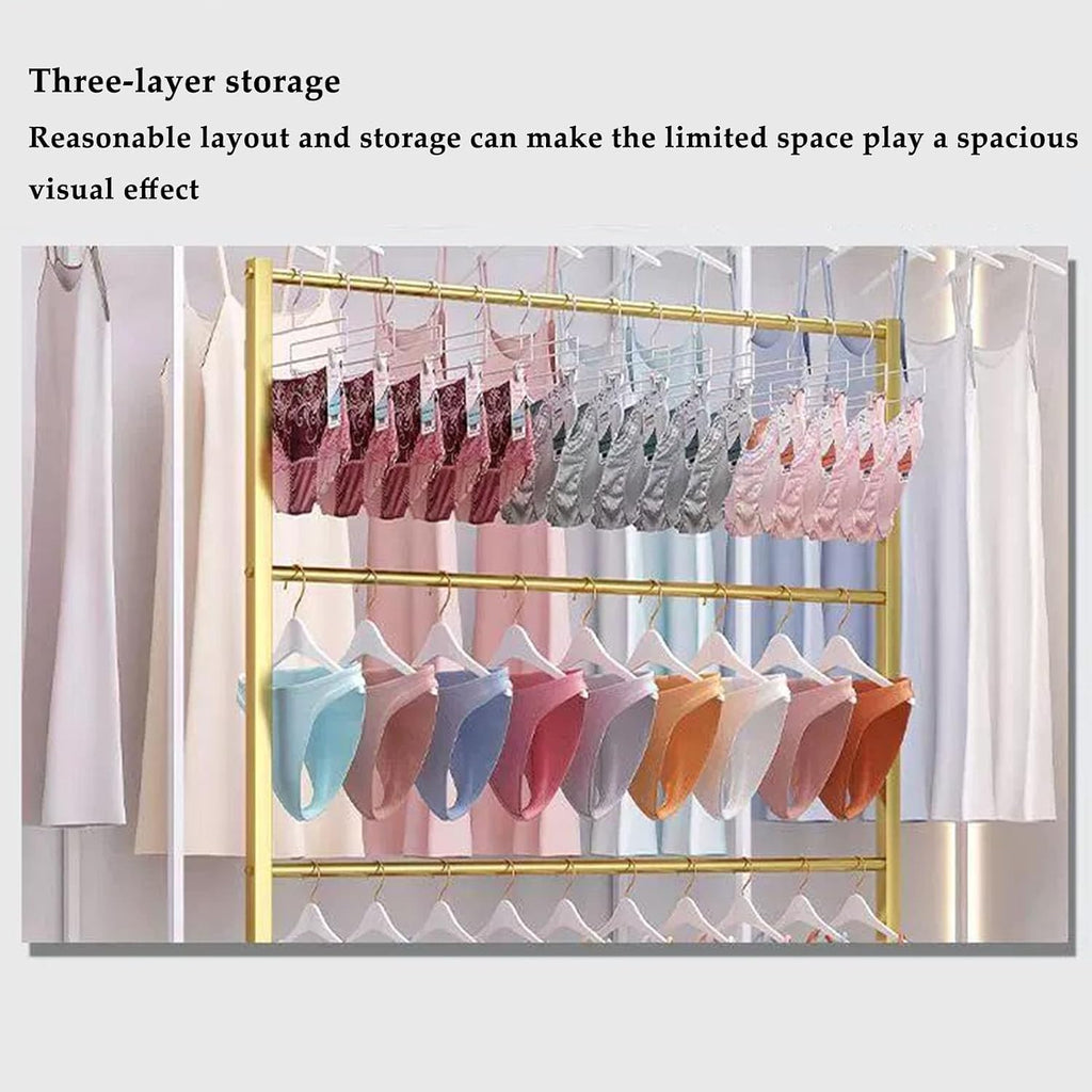 Retail Store Underwear Display Rack with Wheels, Bras Panty Shorts Storage Stand Silk Shawl Garment Rack,commercial Scarves Storage Towel Garment Hanger, for Bedroom/boutique