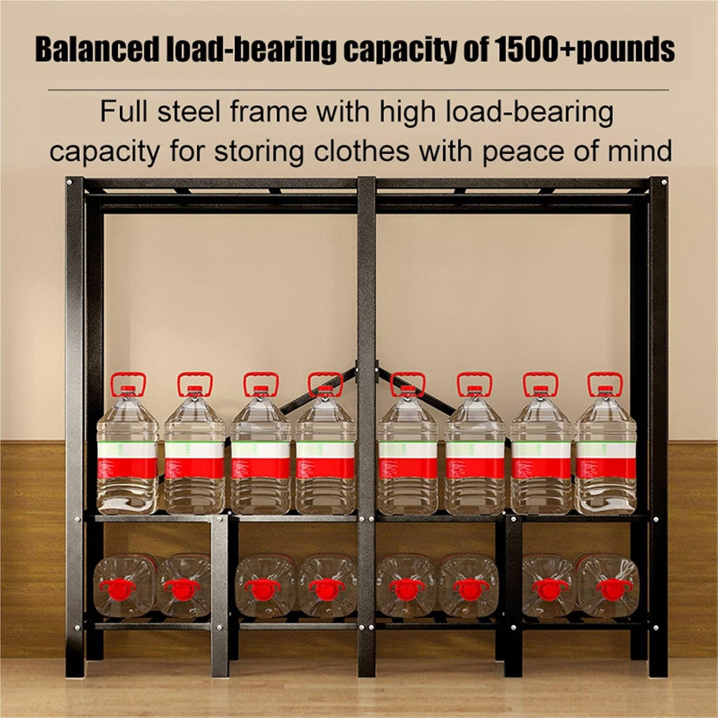 Heavy Duty Portable Closet, Portable Closet Rack,Foldable Wardrobe Closet With Cover,Freestanding Clothing Rack,Closet Organizer System,for Bedrooms, Apartments, Rental Properties(110CM)