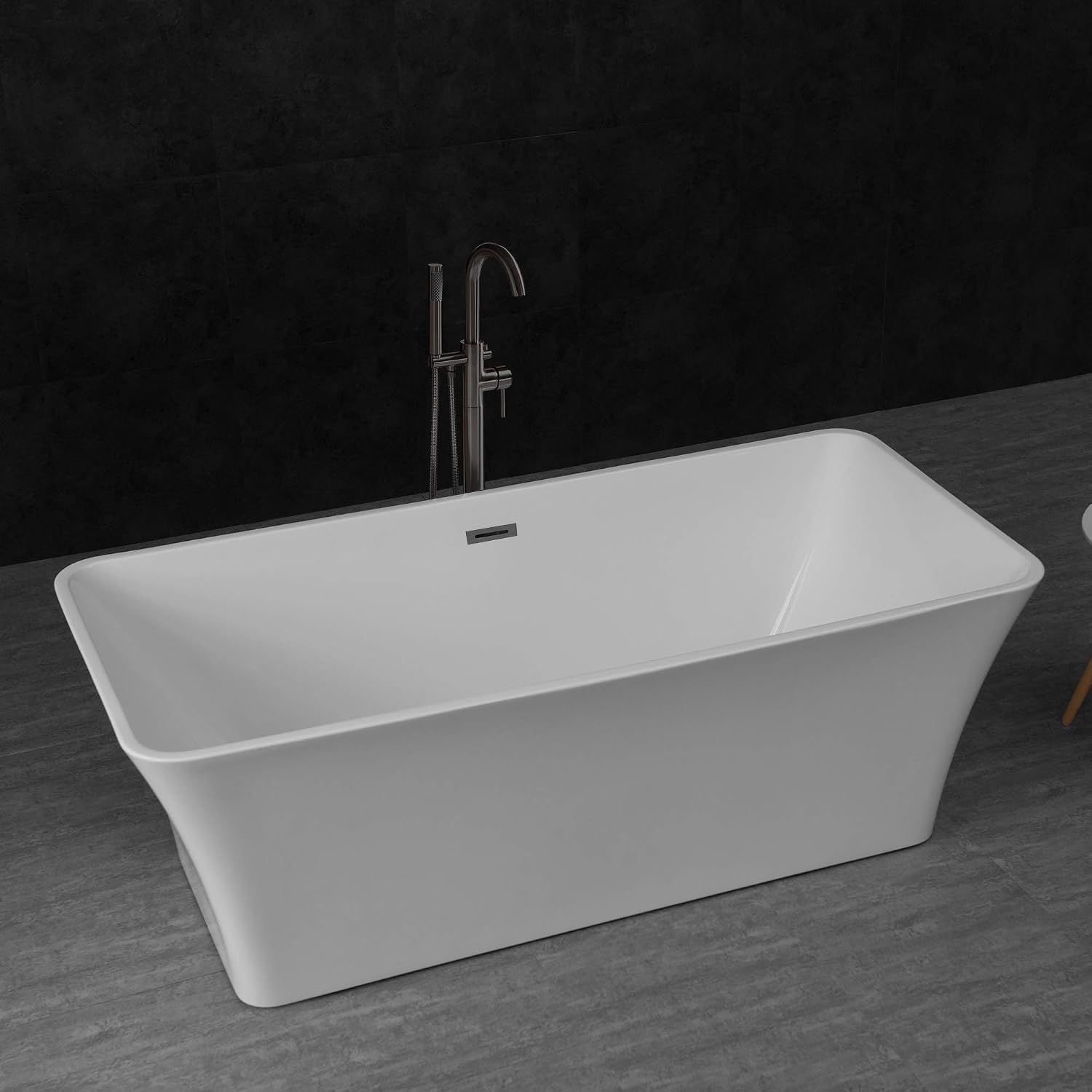 WOODBRIDGE B0004-MB-Drain &O Bathtub, White