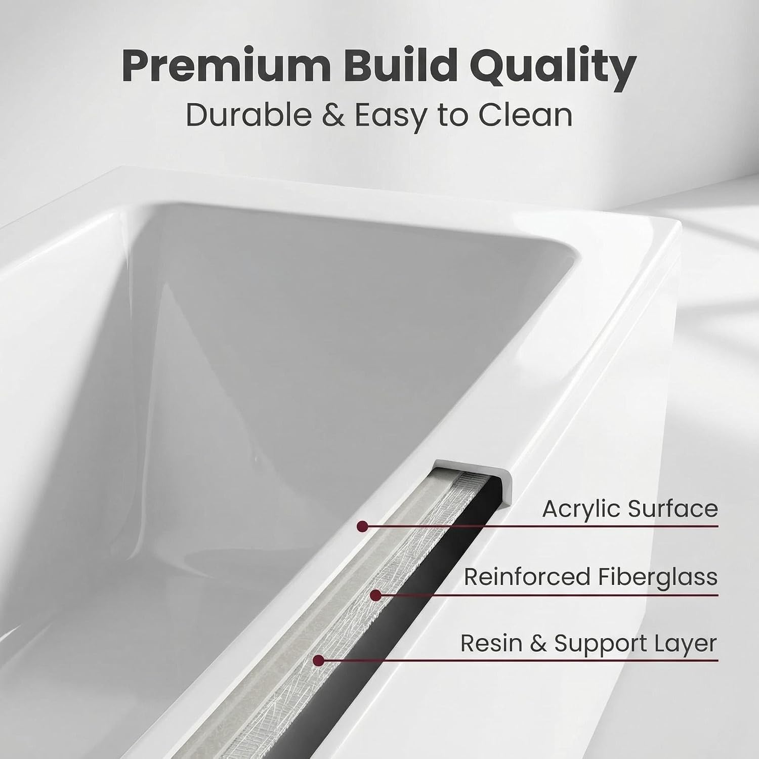67' Whirlpool Bathtub, Jetted Hydrotherapy Tub with 7 Adjustable Jets & Glass Panel, 89-Gallon 3-Side Apron Alcove Soaking Tub in White