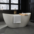 60' Acrylic Freestanding Bathtub, cUPC Certified Free Standing Tub, Soaking Tubs for Bathroom, Stand Alone Tub with Integrated Overflow and Drain