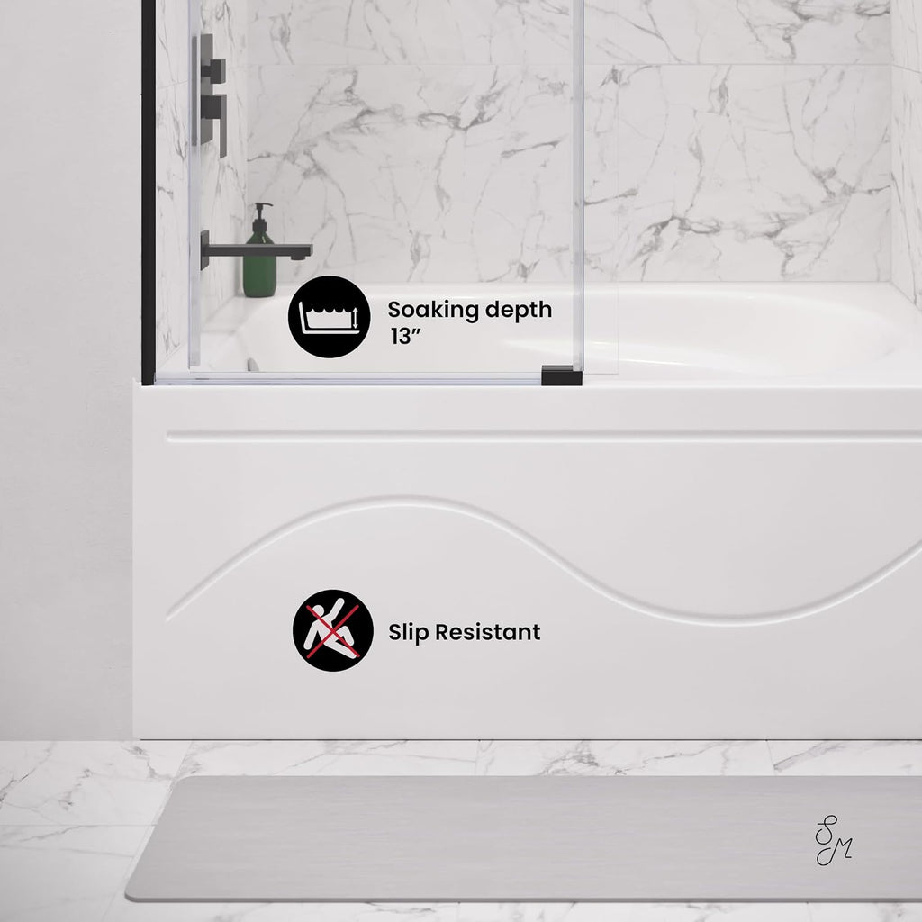 Ivy 48'' x 32' Bathtub with Apron Left Hand Drain in White