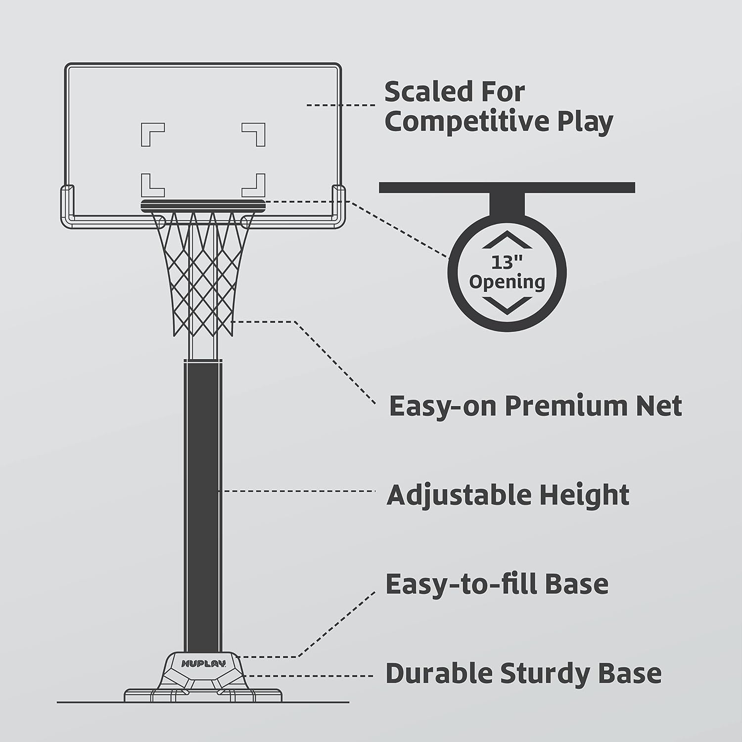 Huplay Team Basketball PRO Set