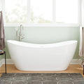 Signature Hardware 445130 Sheba 72' Acrylic Soaking Double Slipper Freestanding Tub