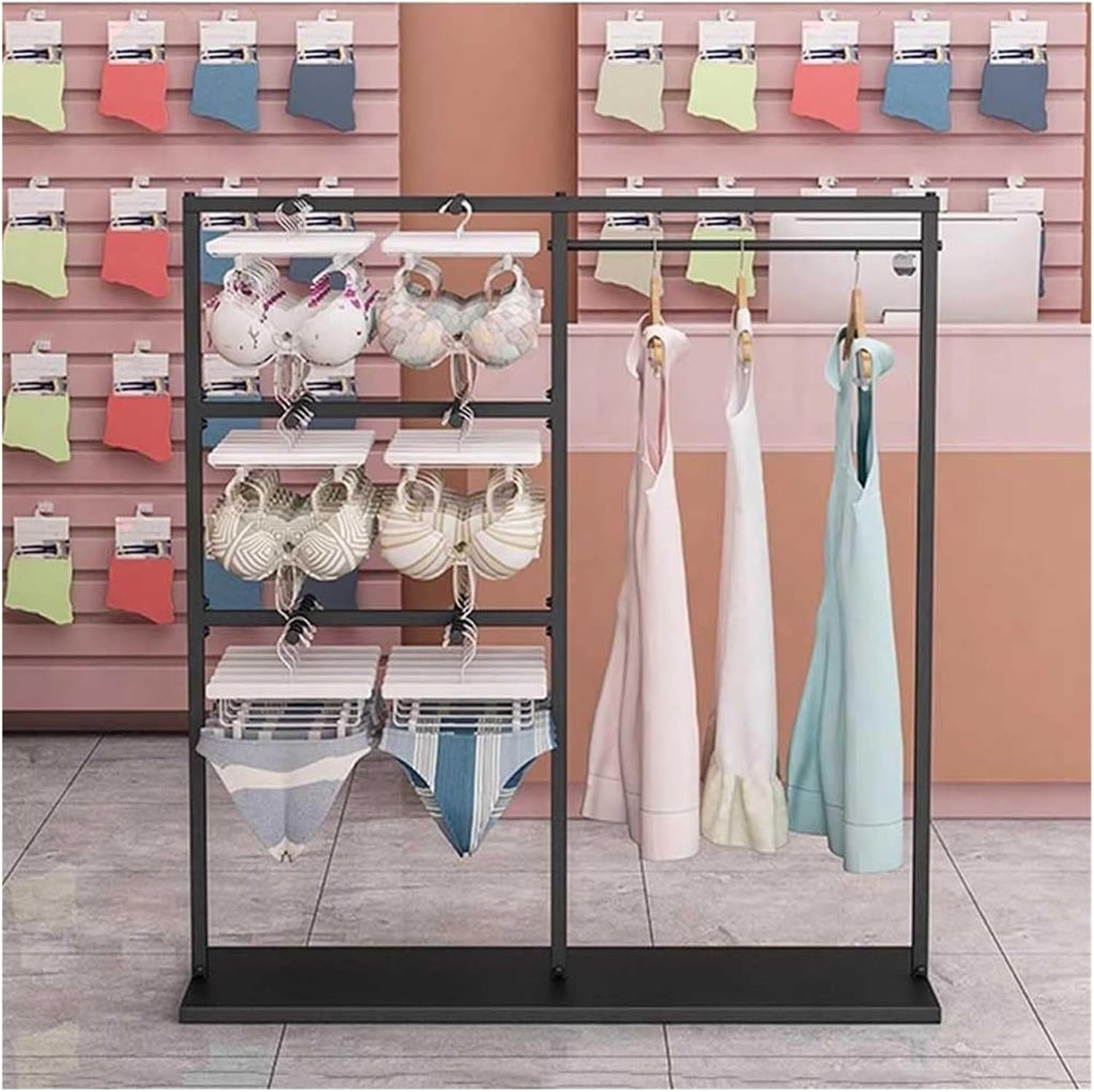 Clothes Rail Garment Rack Commercial Rotate Underwear Rack, Clothing Store Display Stand Lingerie Organizer Multifunction Towel Scarf Socks Shorts Storage Hanger For Boutiques, Retail, Clothing Busine