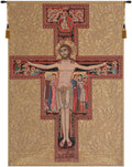 Charlotte Home Furnishings Inc. Crucifix Of St. Damian Italian Tapestry Wall Hanging 35 X 25 Inch Viscose Cotton And Polyester Blend Wall Art Perfect For Home Decor And Wall Decor