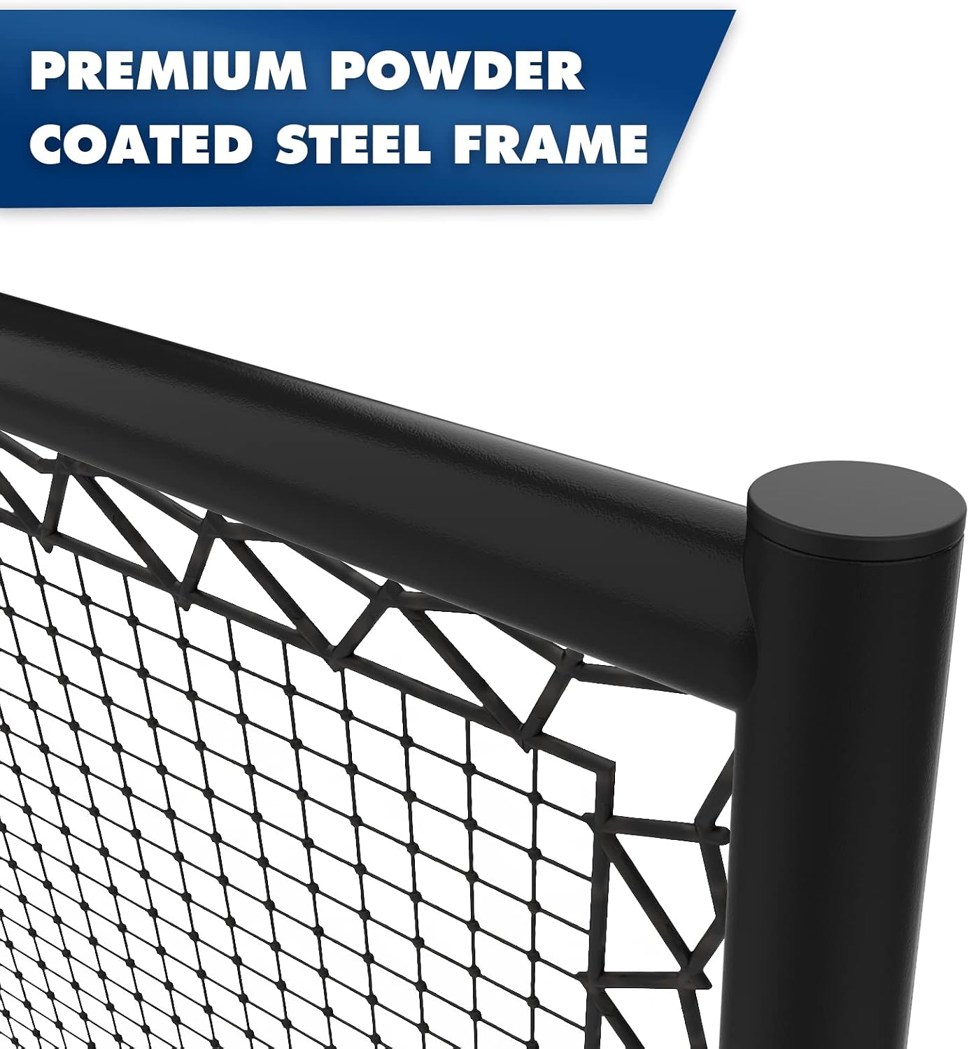 MR Height Adjustable Rebounder, Portable Sports Bounce Back Net, Adjustable Angle Pitch Back Return Net, Rebound Wall for Lacrosse, Baseball, Softball, Soccer, Football, Basketball, Volleyball, Tennis