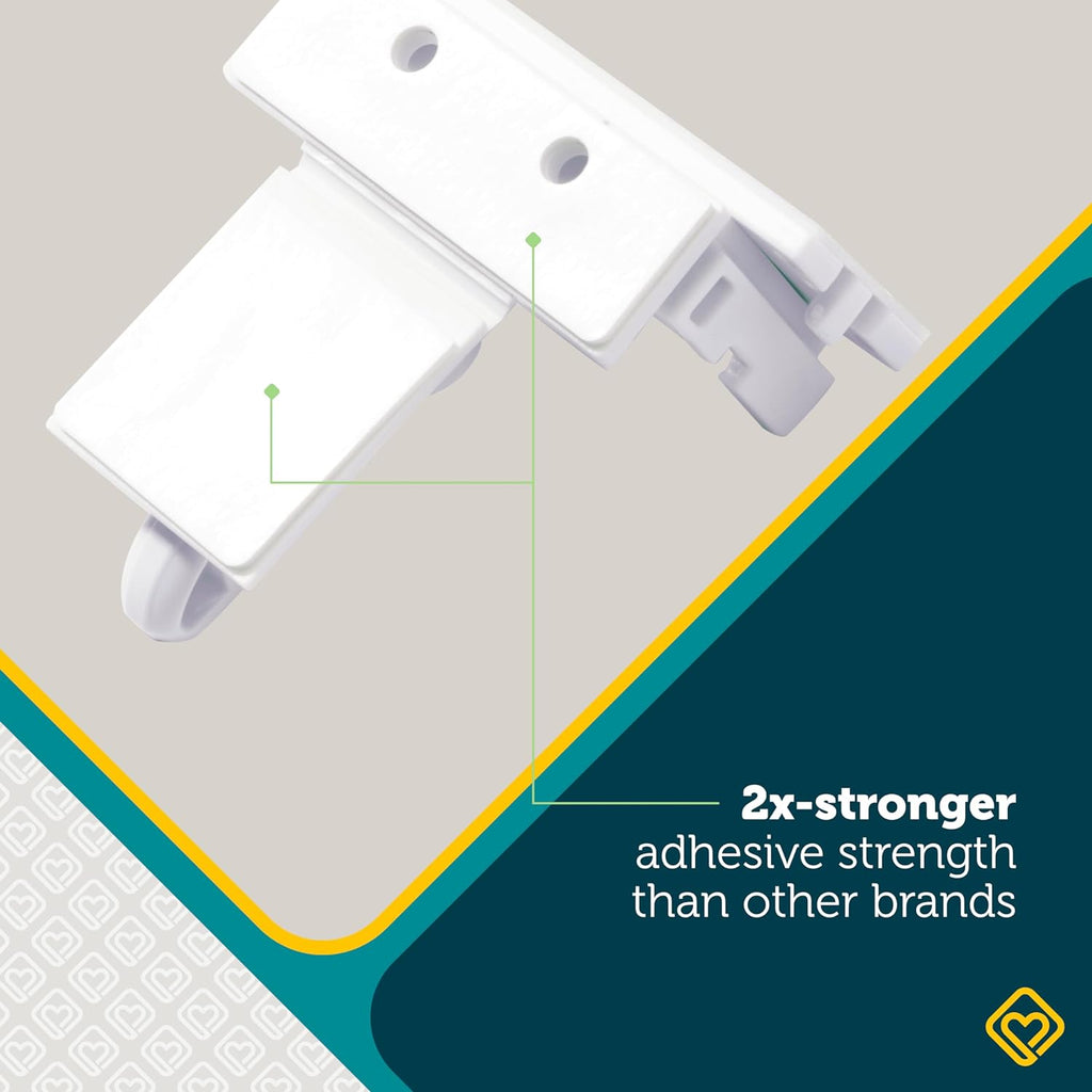 Safety 1st - Secure-to-Explore Adhesive Cabinet Locks Baby Proofing, ChildLocks for Cabinets and Drawers (4 Locks), White (Pack of 12)