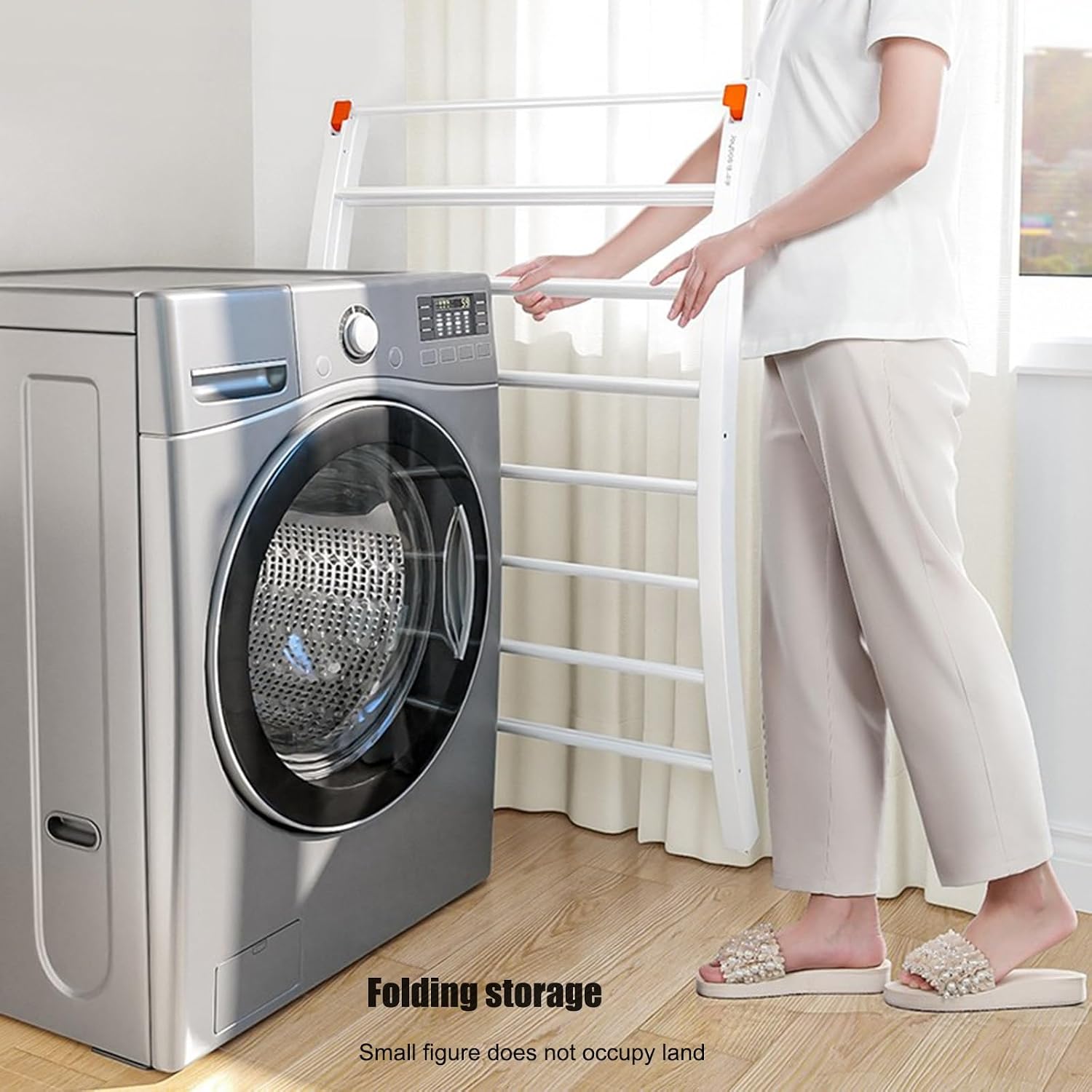Clothes Drying Rack Drying Rack Clothing for Small Clothes,Freestanding Space Saver Laundry Drying Rack Collapsible,Indoor Clothes Drying Rack,Portable Drying Rack for Bathroom Apartment